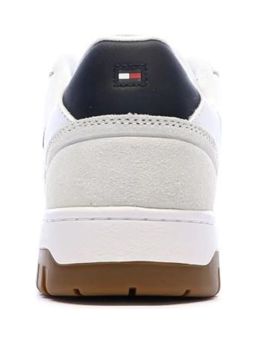 Baskets Blanches/Marine Homme Tommy Hilfiger Core Leath 4
