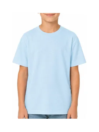 T-Shirt Bleu Clair Garçon Paname Brothers Poly Indigo 1