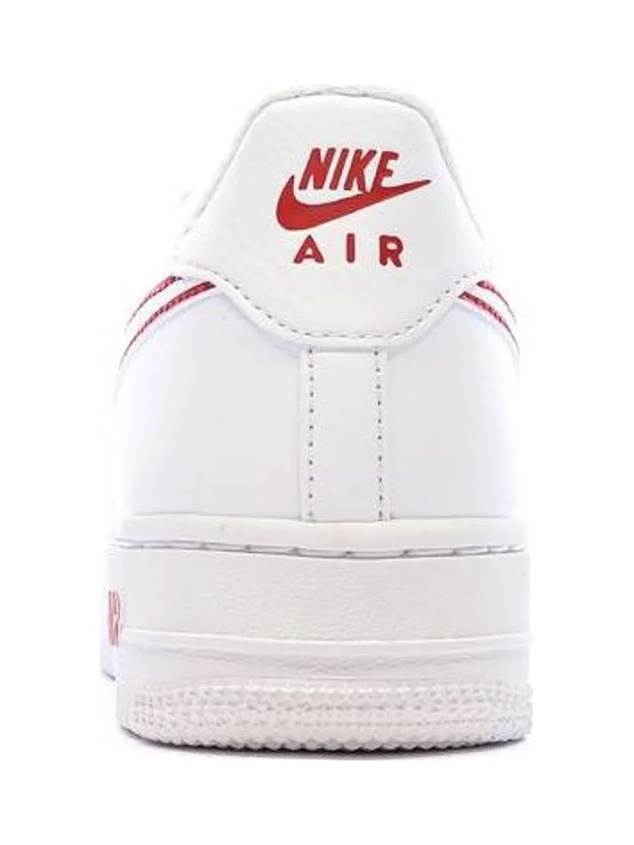 Baskets Blanche/Rouges Garçon Nike Air Force 1 4