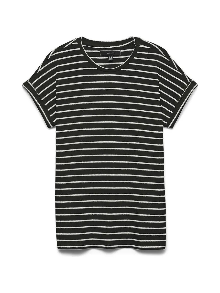 T-Shirt Rayure Noir Femme Vero Moda Brianna 10291353 1