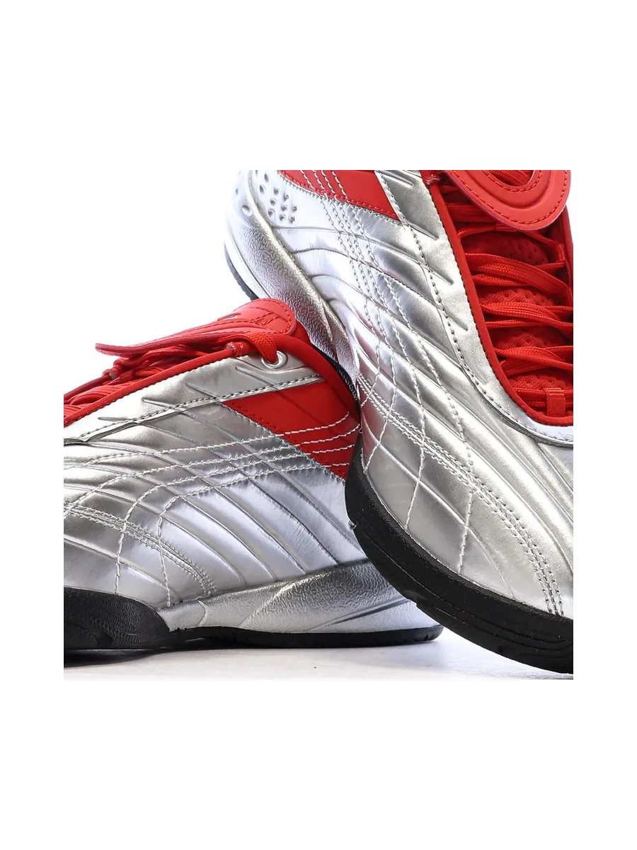Baskets Argent/Rouge/Noir Garçon Puma Goalgetter 8