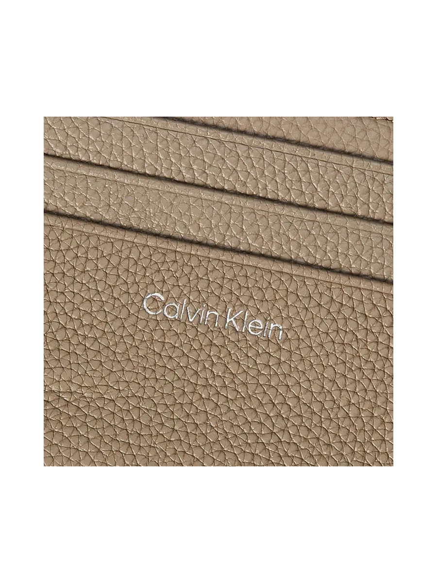 Étui Porte Carte Taupe Femme Calvin Klein Jeans Pebble 4
