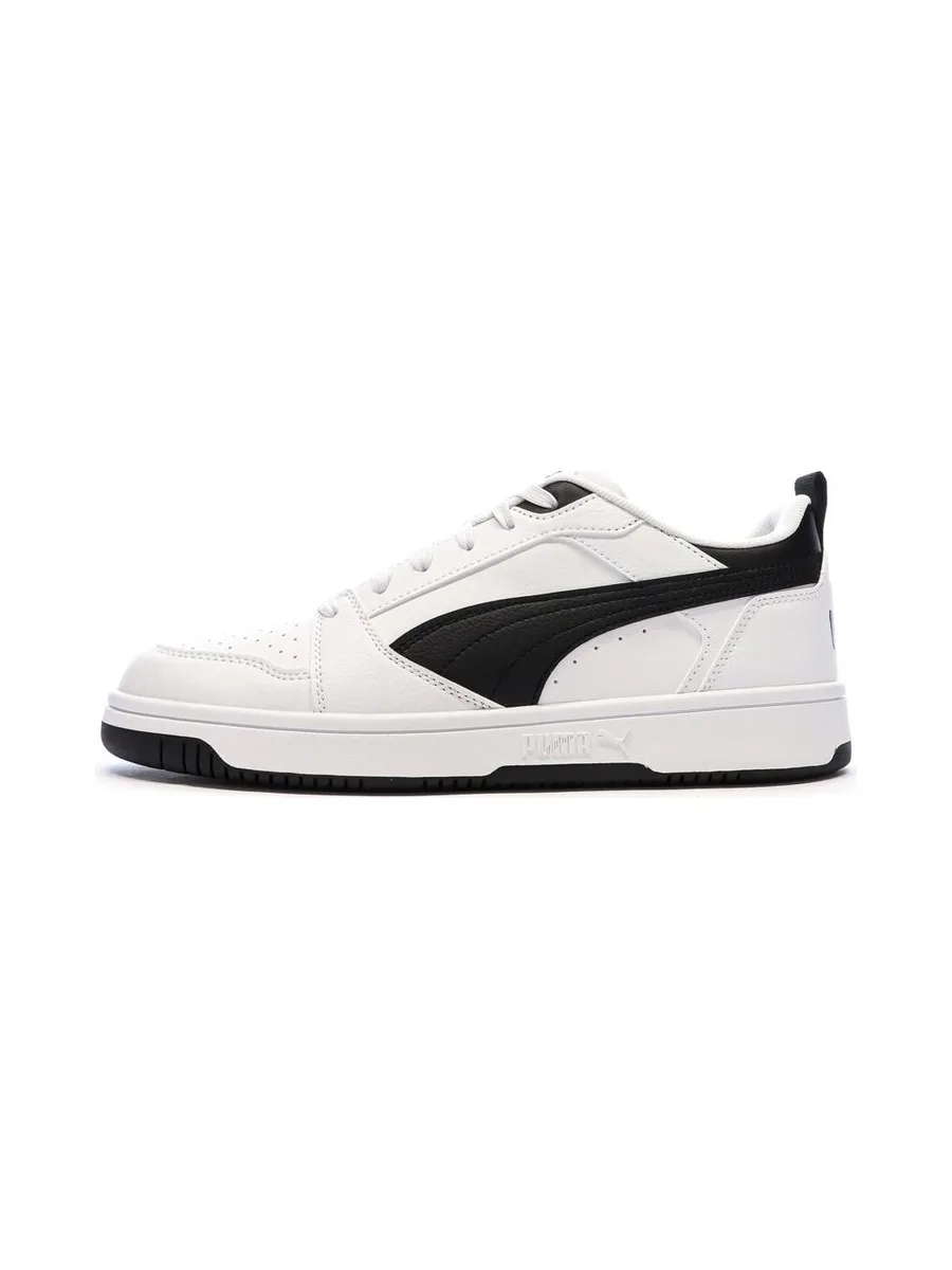 Baskets Blanc/Noir Femme Puma Rebound V6 Low 2