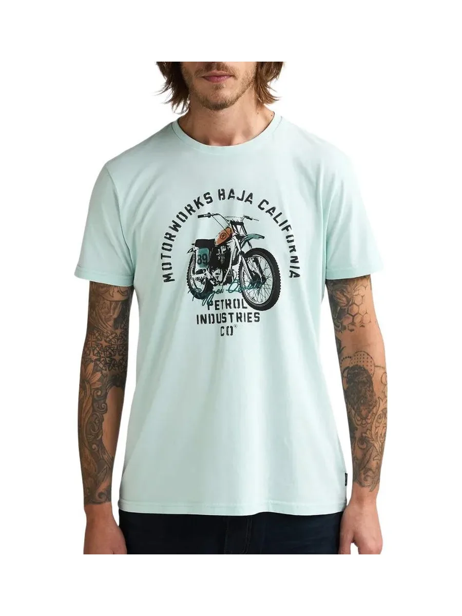T-Shirt Vert Homme Petrol Industries Classic Print 12 2