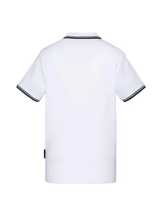 Polo Blanc Homme Schott PSWILL2 2
