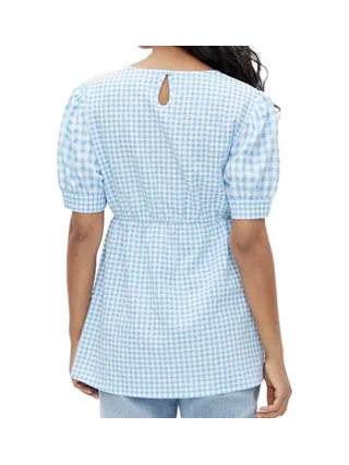Blouse de Grossesse Bleu/Blanc Femme Mamalicious 20016569 2