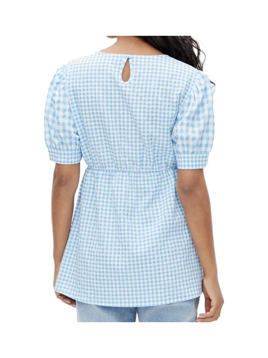 Blouse de Grossesse Bleu/Blanc Femme Mamalicious 20016569 3