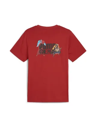 T-shirt Rouge Homme Puma X One Piece Graphic 2