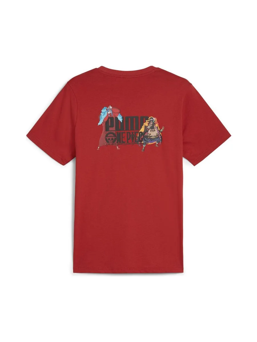 T-shirt Rouge Homme Puma X One Piece Graphic 3