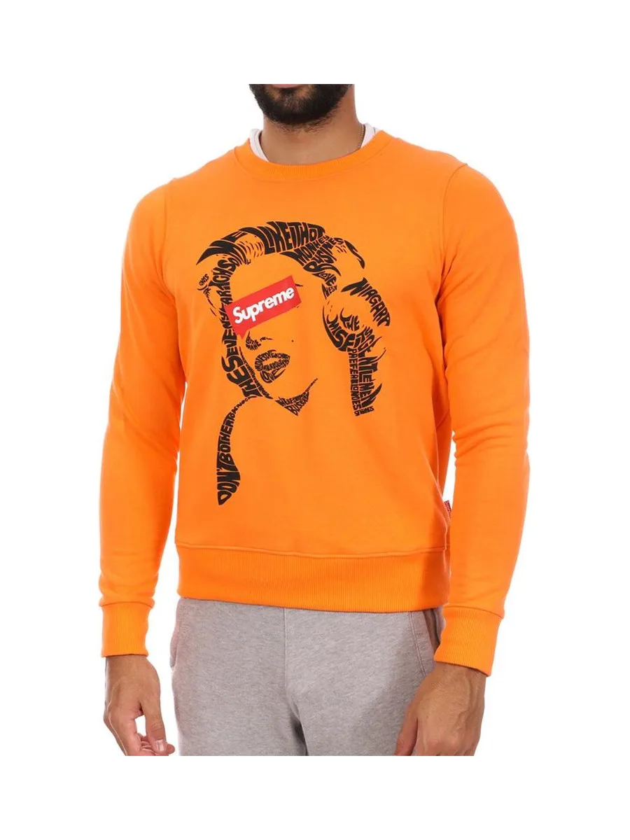 Sweat Orange Homme Supreme Grip Marylin 1