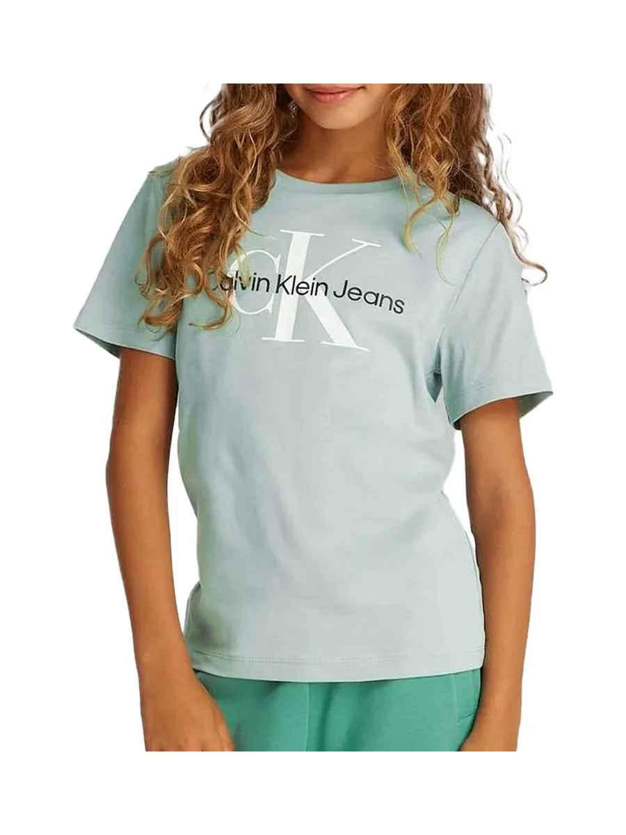 T-Shirt Bleu Fille Calvin Klein Jeans IU0IU00676 2