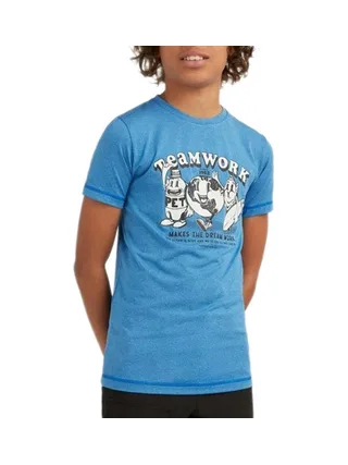 T-Shirt Bleu Garçon O'Neill Hybrid 1