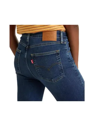 Jeans 725 Bleu Brut Femme Levi's Rise Bootcut Dark 2