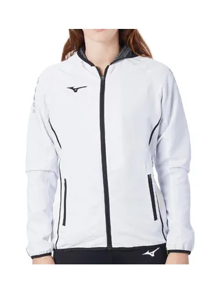 Veste Coupe Vent Blanc Femme Mizuno Team Nagasaki Micro 1