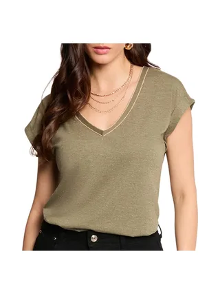 T-Shirt Kaki Femme Morgan Fantaisie 1