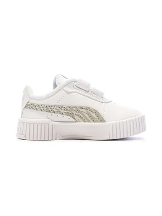 Baskets Blanches/Beiges Fille Puma Carina 2.0 2