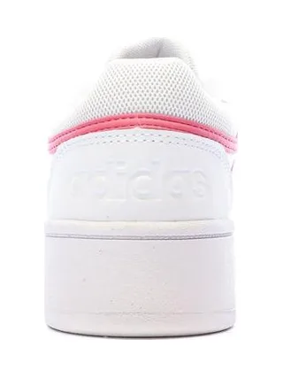 Baskets Blanches/Roses Femme Adidas Hoops 3.0 Bold 3