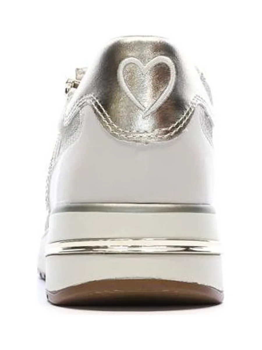 Baskets Gris Perle Femme Marco Tozzi Cream 4