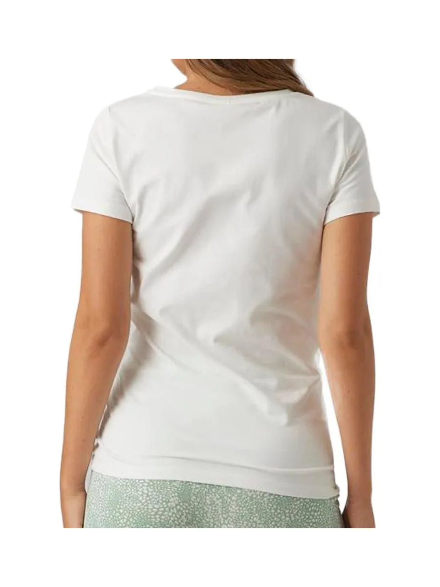 T-shirt Blanc Femme Mamalicious Feliz 3