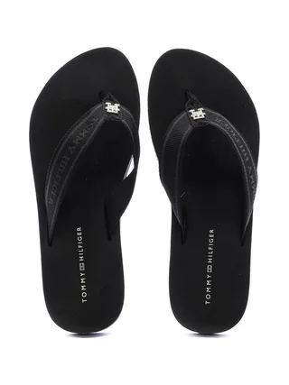 Tongs Noires Homme Tommy Hilfiger Webbing 3