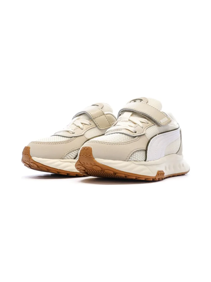Baskets Beige/Blanches Garçon Puma Wild 7