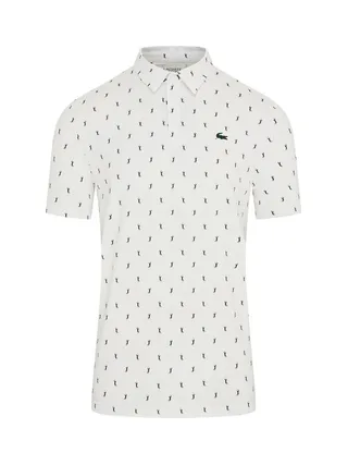 Polo de Golf Blanc Homme Lacoste regular fit protection UV 2