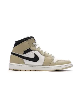 Air Jordan 1 Mid Blanche/Beige Homme Nike 2