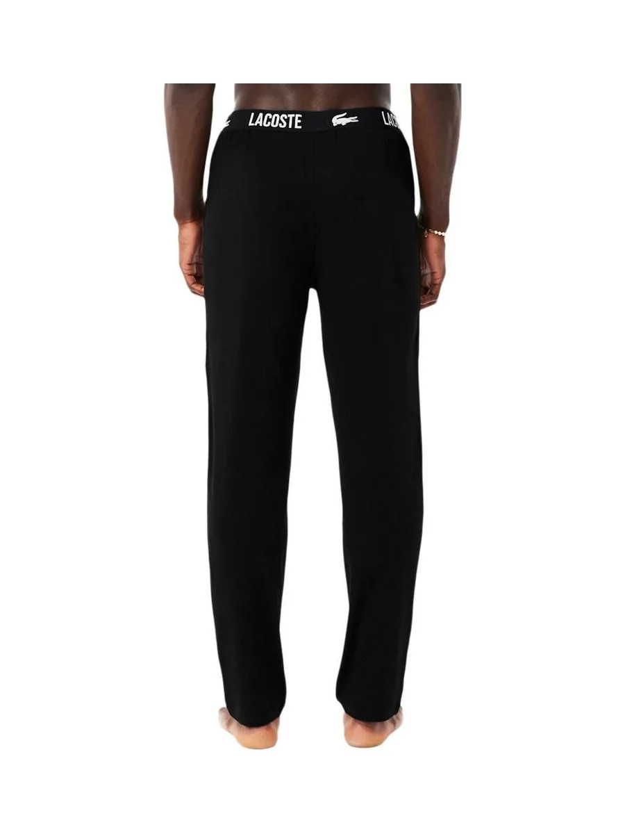 Bas de Pyjama Noir Homme Lacoste 3H8302 3