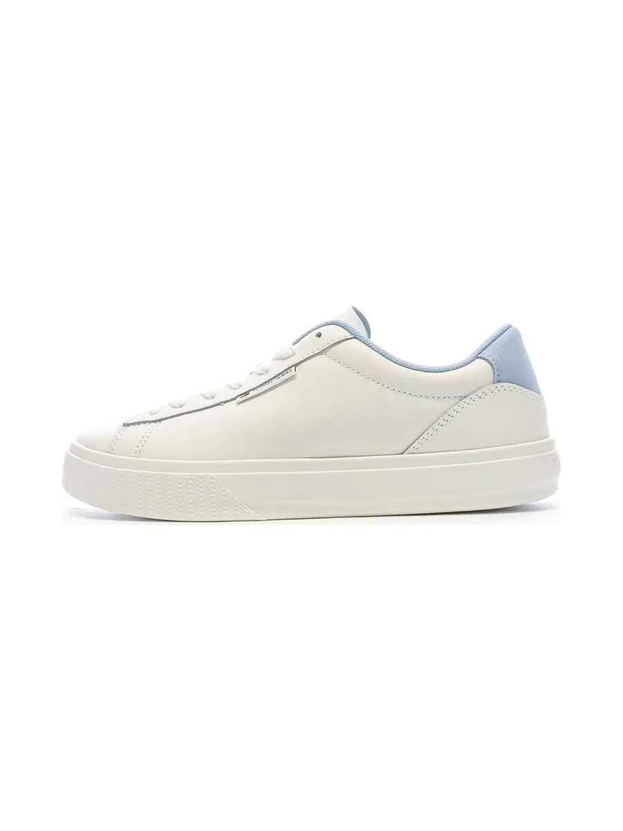 Baskets Blanches/Bleu Femme Tommy Hilfiger Cupsole Sneaker 2