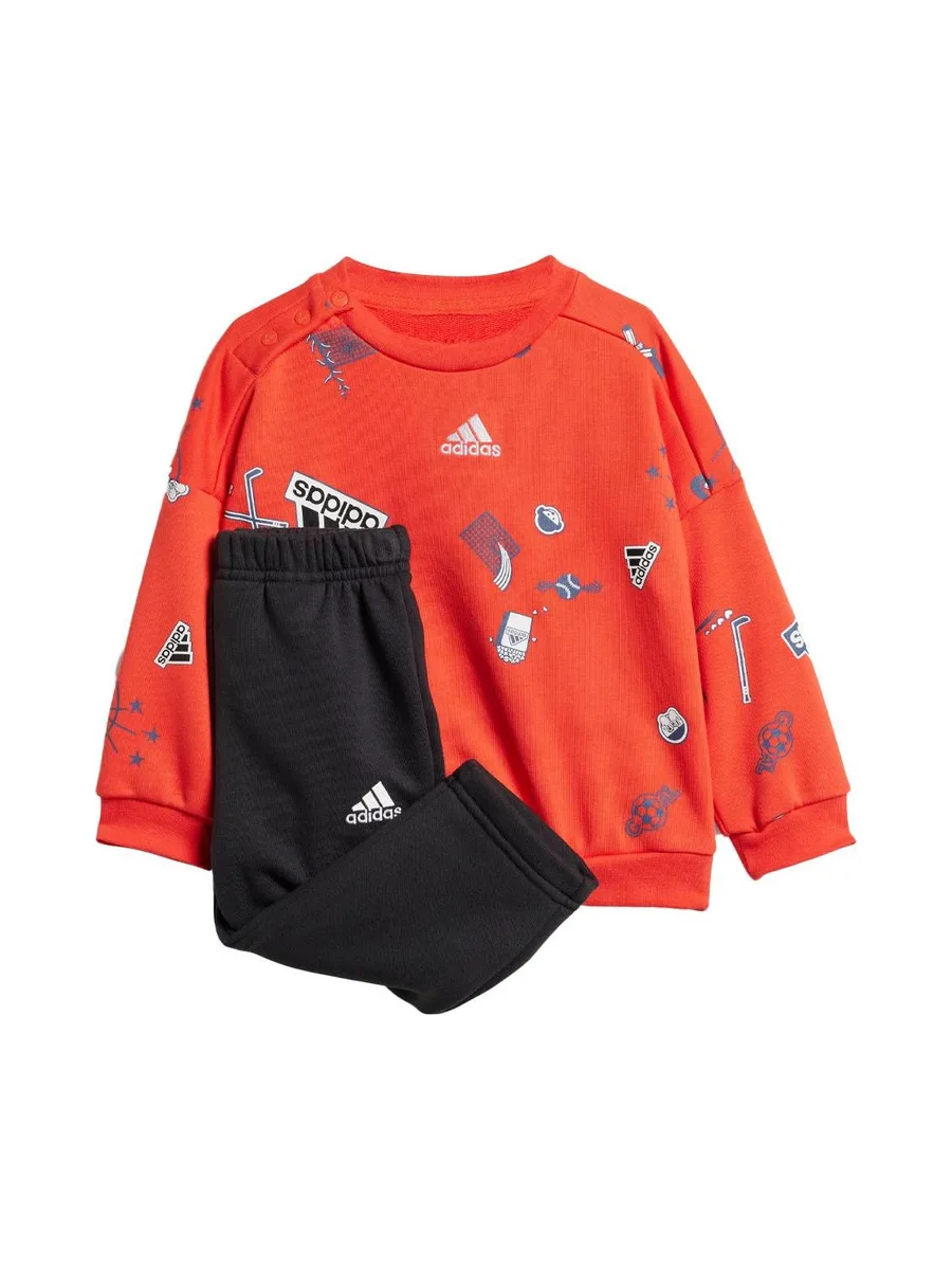 Survêtement Orange/Noir Garçon Adidas Brand Love 1