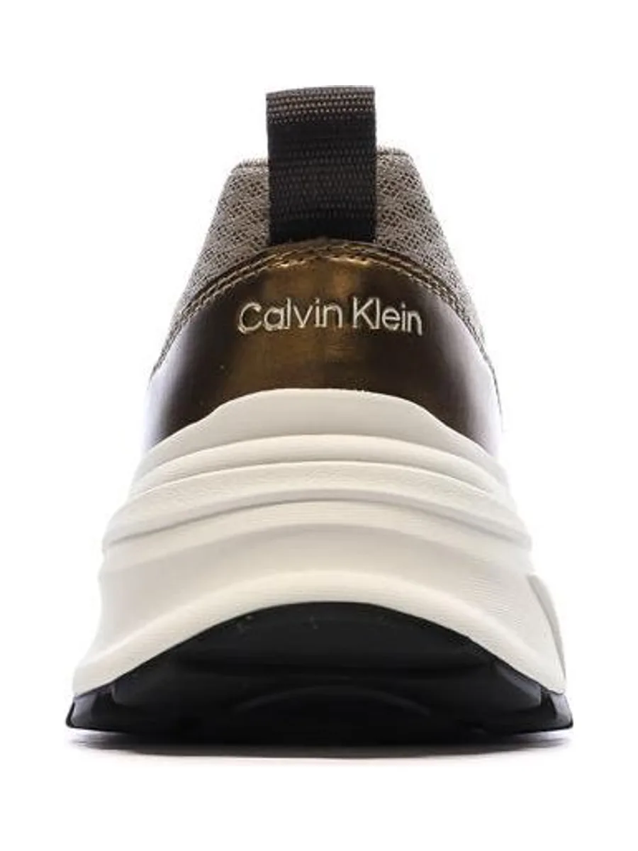 Baskets Marron Femme Calvin Klein Jeans Hike Run Ckstripe 4