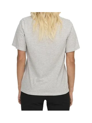 T-shirt Gris/Rayures Femme JDY Pisa 2