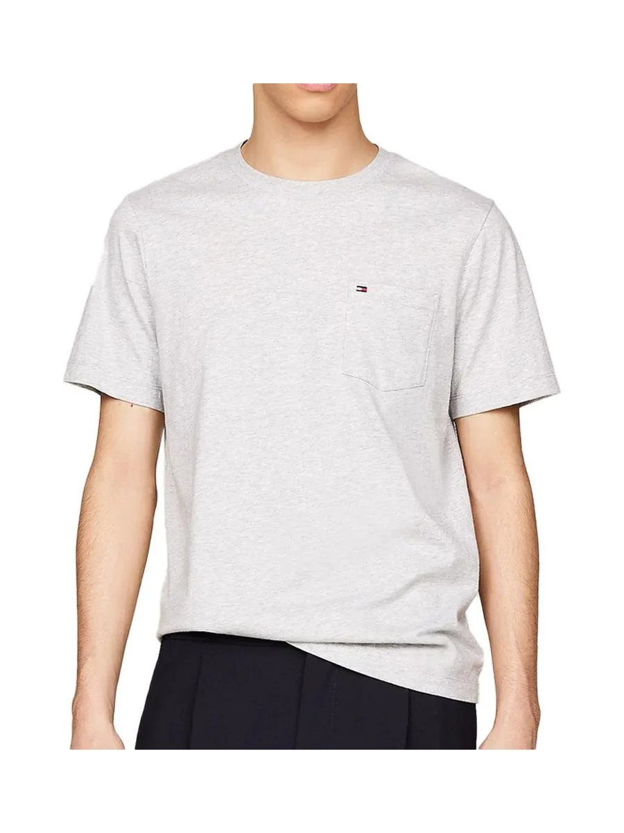 T-shirt Gris Homme Tommy Hilfiger Pocket 2