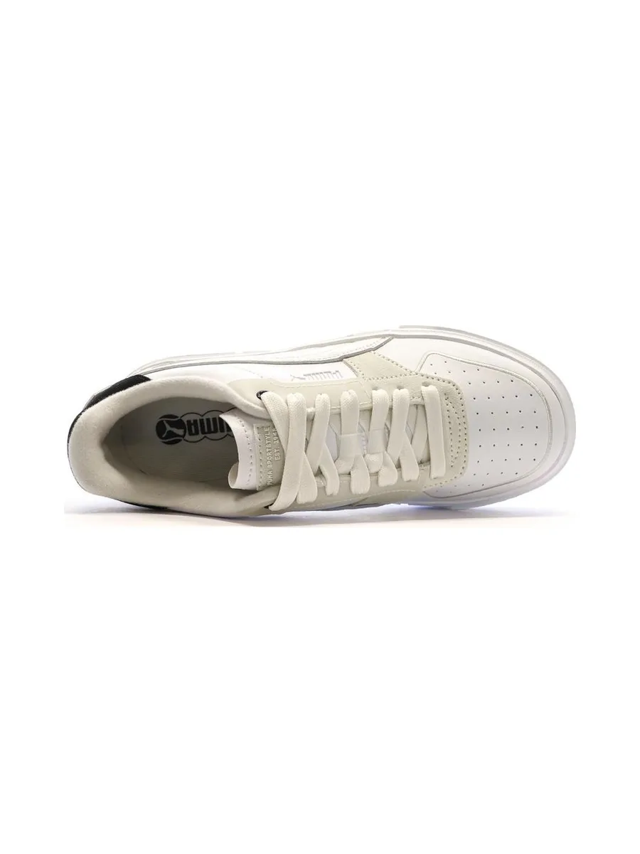 Baskets Blanches/Ecru Femme Puma Cali Court Pure 4