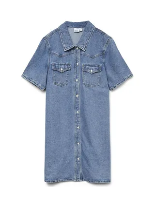 Robe en Jean Bleu Femme Vero Moda Austin 2/4 3