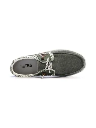 Chaussures Bateau Vertes Homme TBS Geo 4