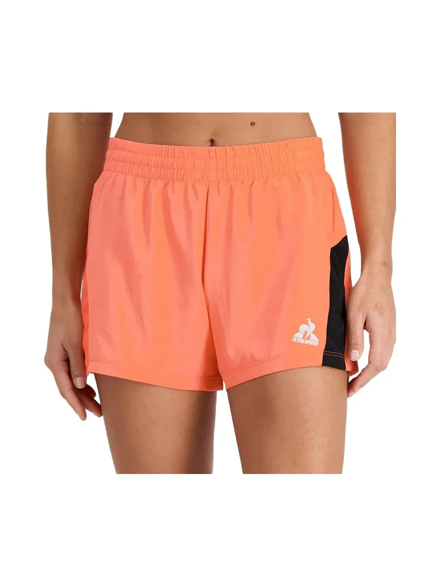 Short de Sport Orange Femme Le Coq Sportif Training N°1 2