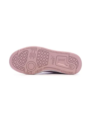 Baskets Blanc/Rose Pastel Femme Puma Rebound V6 Low 5