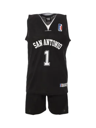 San Antonio Ensemble de basketball Noir Enfant Sport Zone 1