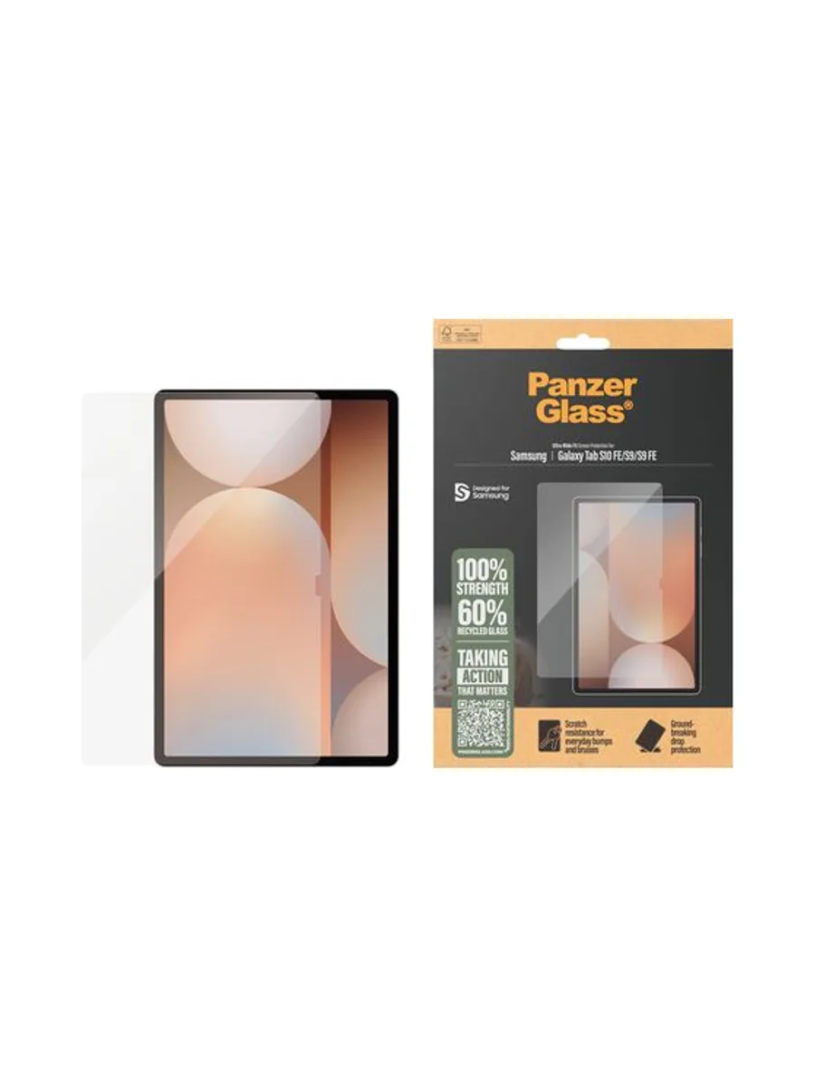 PanzerGlass ® Screen Protector Samsung Galaxy Tab S10 FE | S9 5G | S9 FE 5G | Ultra-Wide Fit 2