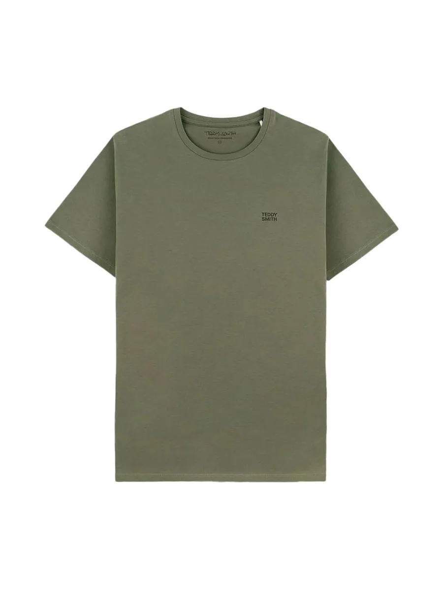 T-shirt Kaki Homme Teddy Smith Total 2