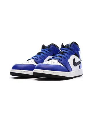 Baskets Bleues/Blanches Garçon Nike Air Jordan 1 Mid 6
