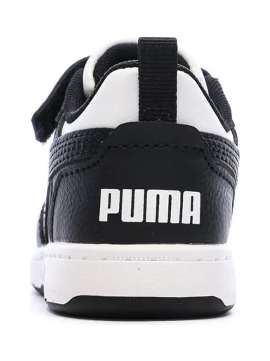Baskets Noires/Blanches Garçon Puma Rebounds 4