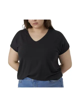 T-shirt Noir Femme Vero Moda Aya Curve 1