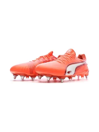 Chaussures de Foot Orange Fluo Homme Puma King Ultimate MxSG 6