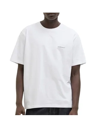 T-Shirt Blanc Homme Jack & Jones Back 1