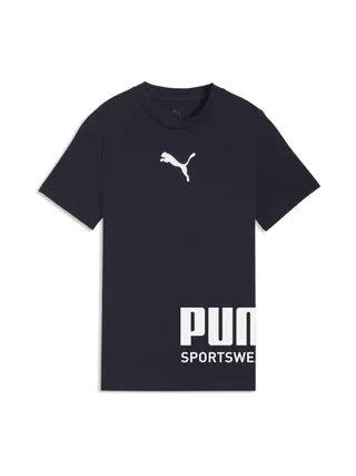 T-shirt Marine/Blanc Garçon Puma Sport Graphic 1