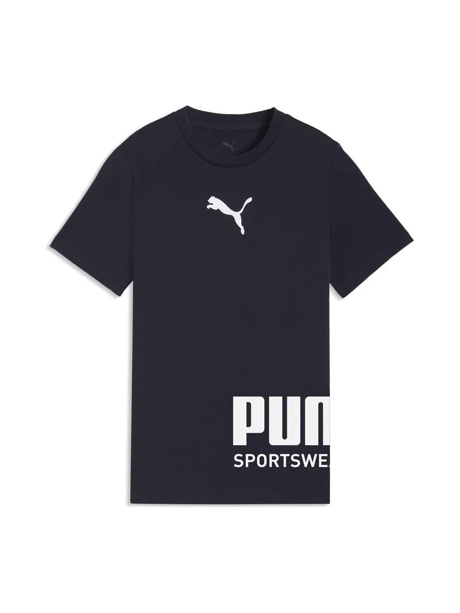 T-shirt Marine/Blanc Garçon Puma Sport Graphic 2