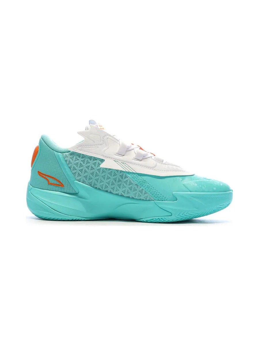 Chaussures de Basketball Turquoise/Blanc Homme Puma Scoot Zeros II Shift 3