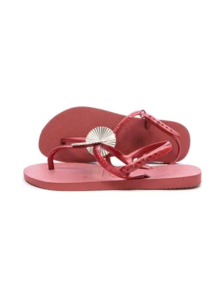 Tongs Rouge Femme Havaianas Twist Metal Pau Brasil 1
